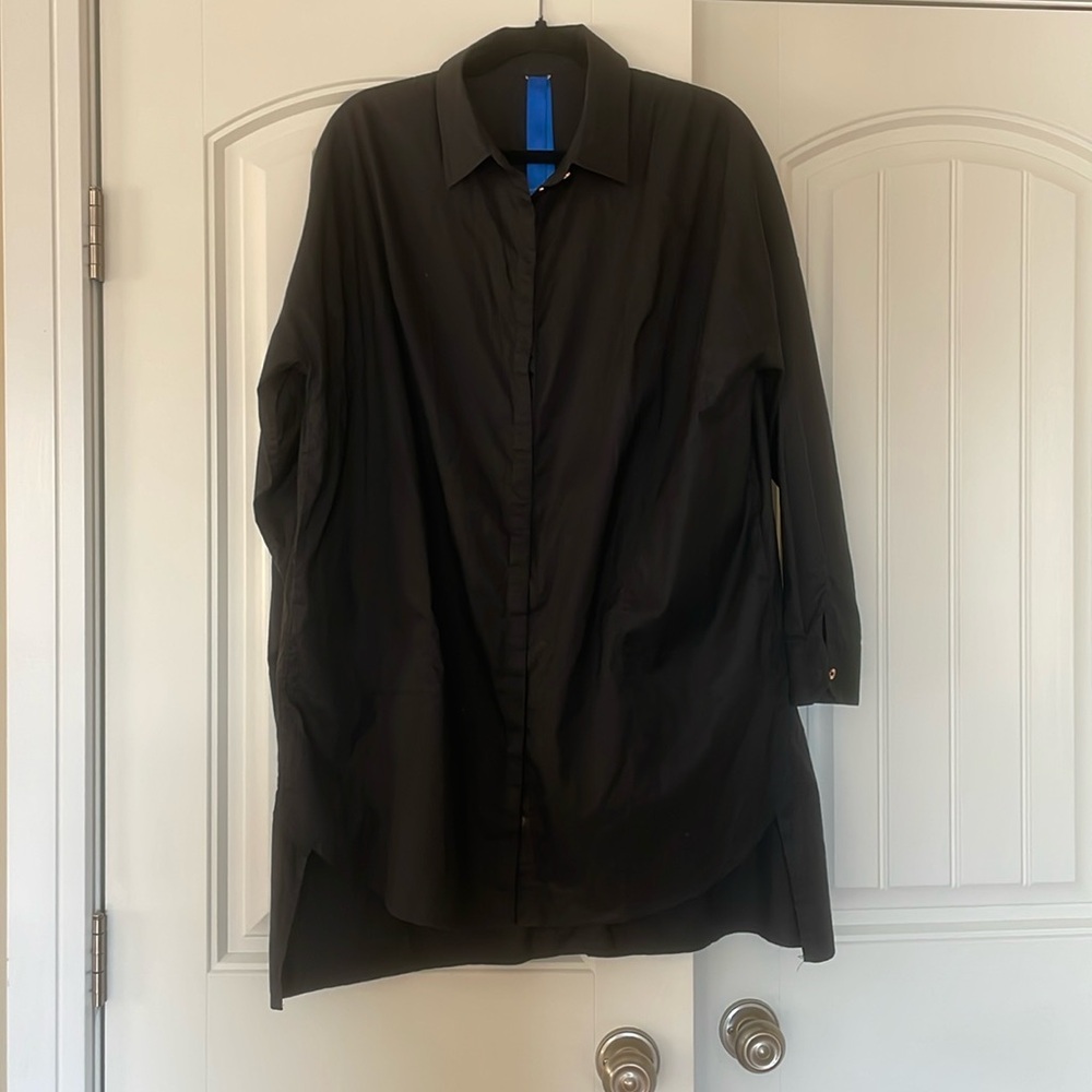 Kit and Ace limited edition black dress shirt button up dress